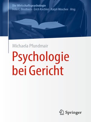 cover image of Psychologie bei Gericht